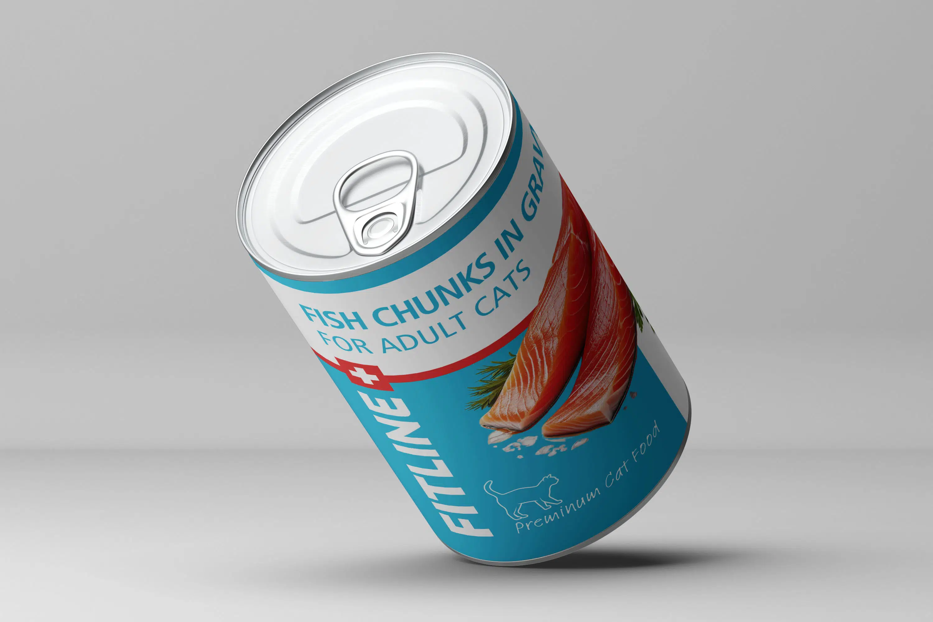 Tahılsız Balık Etli Yetişkin Kedi Yaş Mama Konservesi 400 gr x 12 | Fitline Grain Free Fish Adult Cat