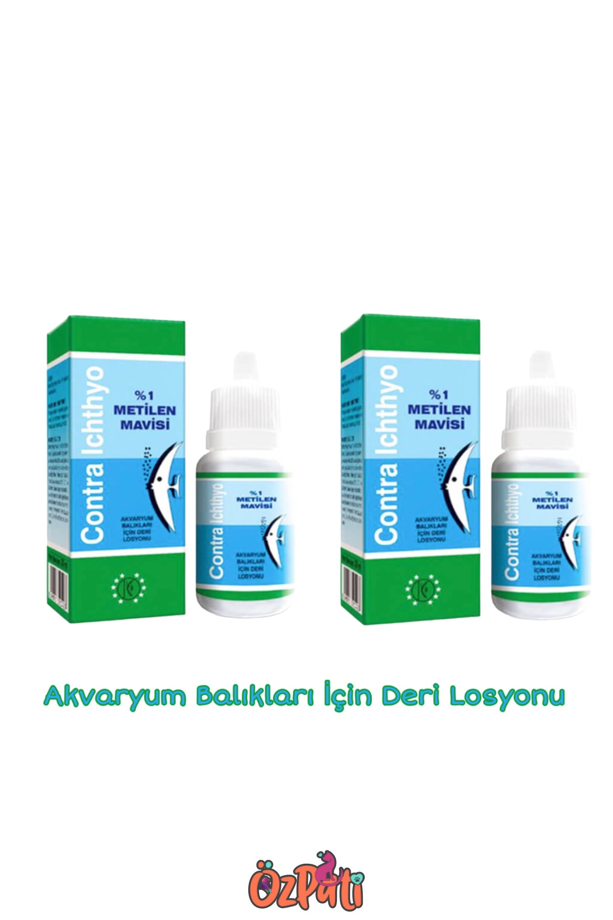 Metilen Mavisi Akvaryum Su Düzenleyici 30 Ml X 2 Adet