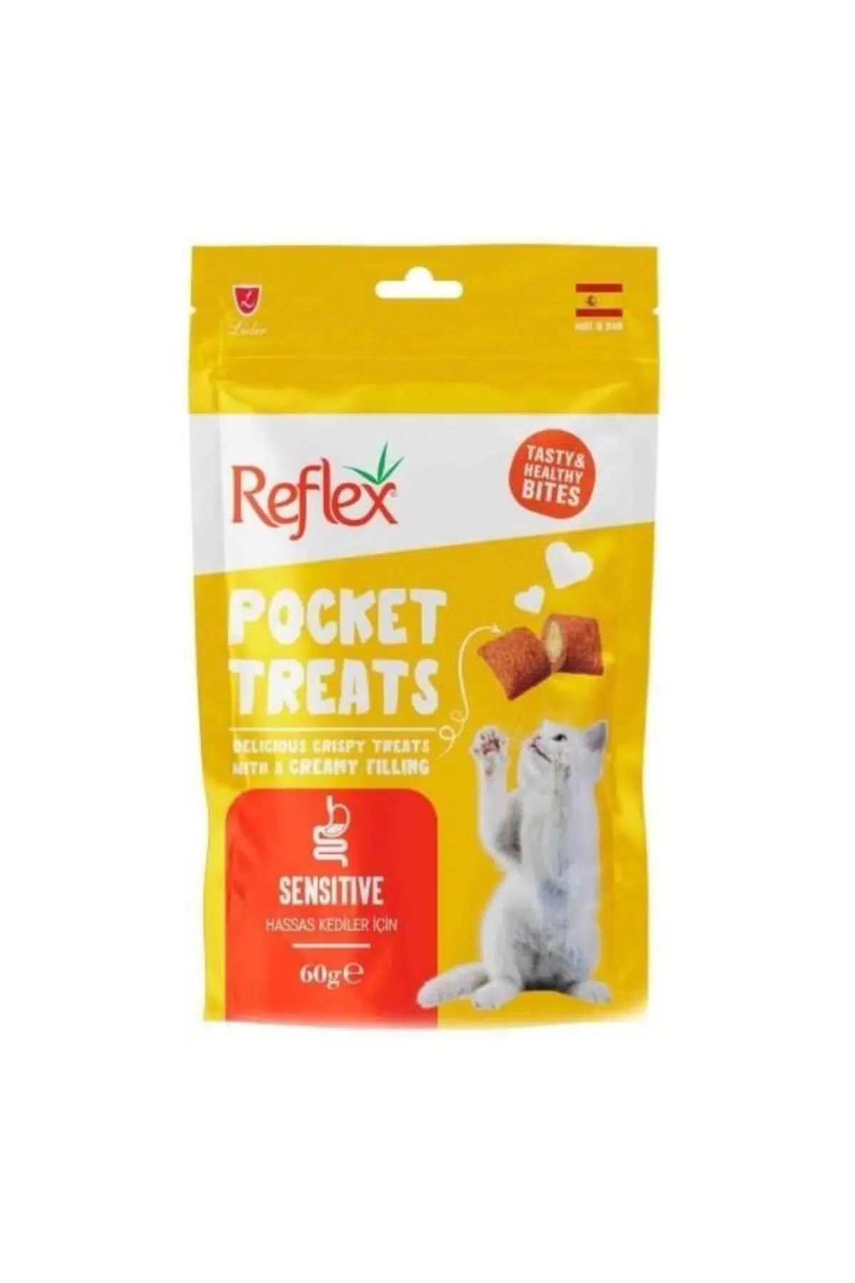 Reflex Pocket Treats Sensitive Kedi Ödülü 60 Gr. Rft-042